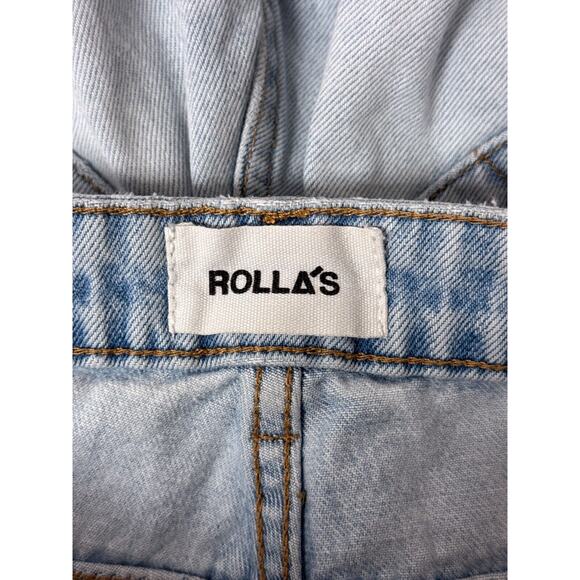 Rollas Jeans 25 Womens Eastcoast Flare Crop Ripped Knee Denim - Picture 6 of 8